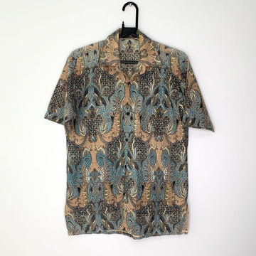 Short sleeved crazy pattern shirt - VintageVera