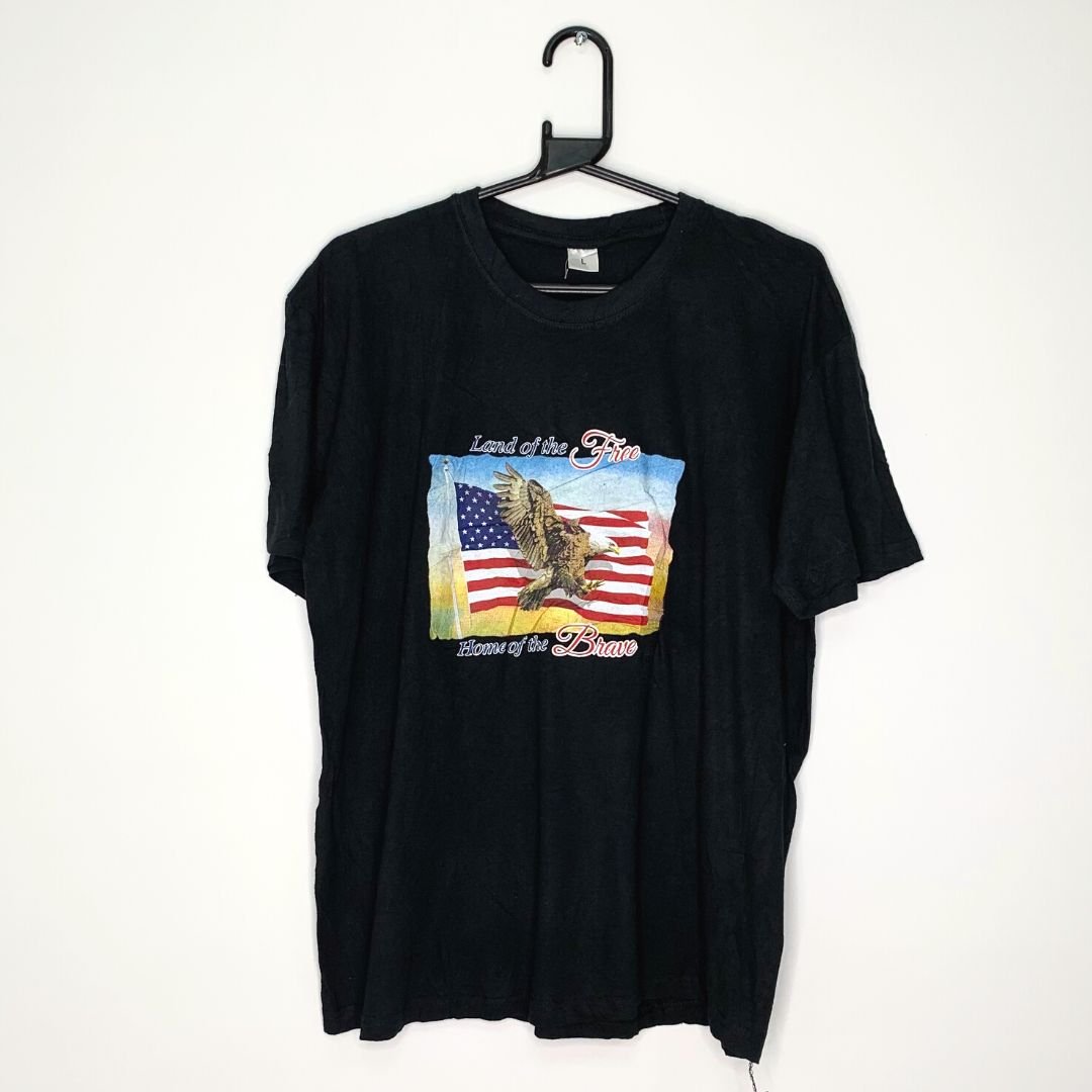 Short Sleeved USA Graphic Print T - VintageVera