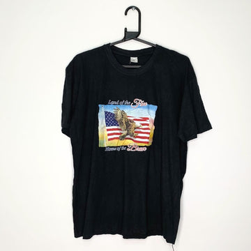 Short Sleeved USA Graphic Print T - VintageVera