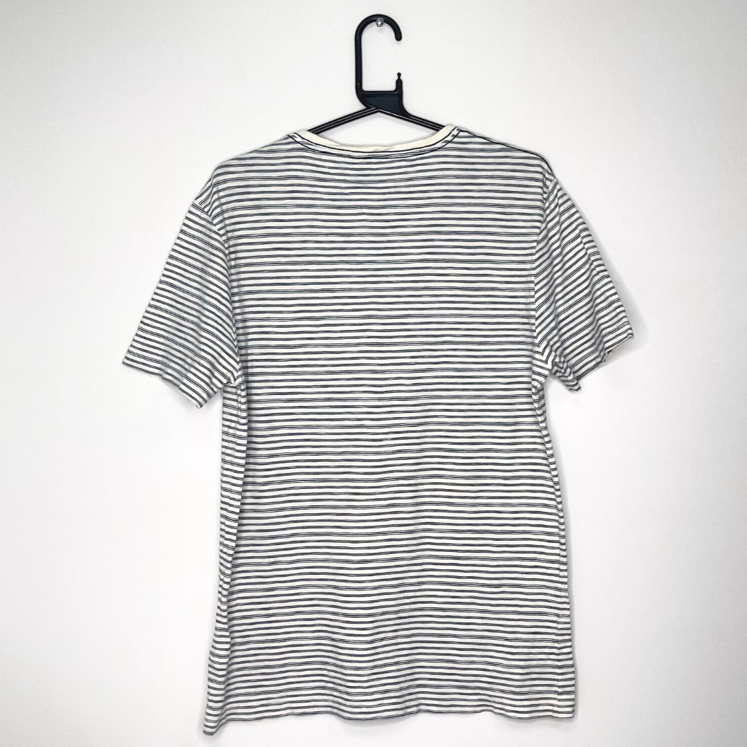 Striped Blue Tommy Hillfiger T Shirt - VintageVera