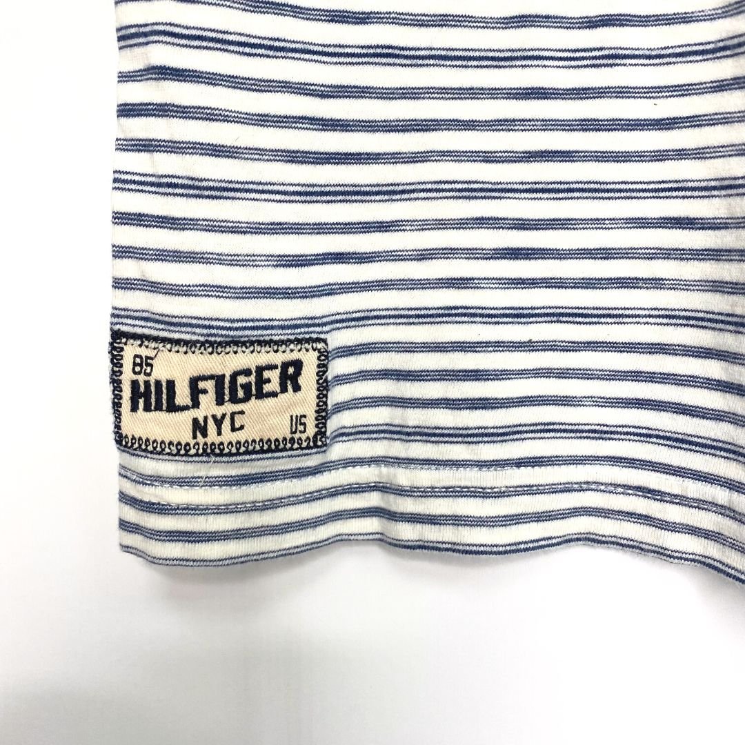 Striped Blue Tommy Hillfiger T Shirt - VintageVera