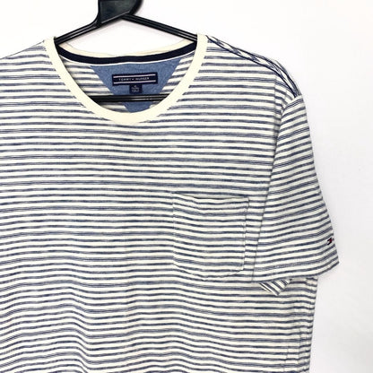 Striped Blue Tommy Hillfiger T Shirt - VintageVera