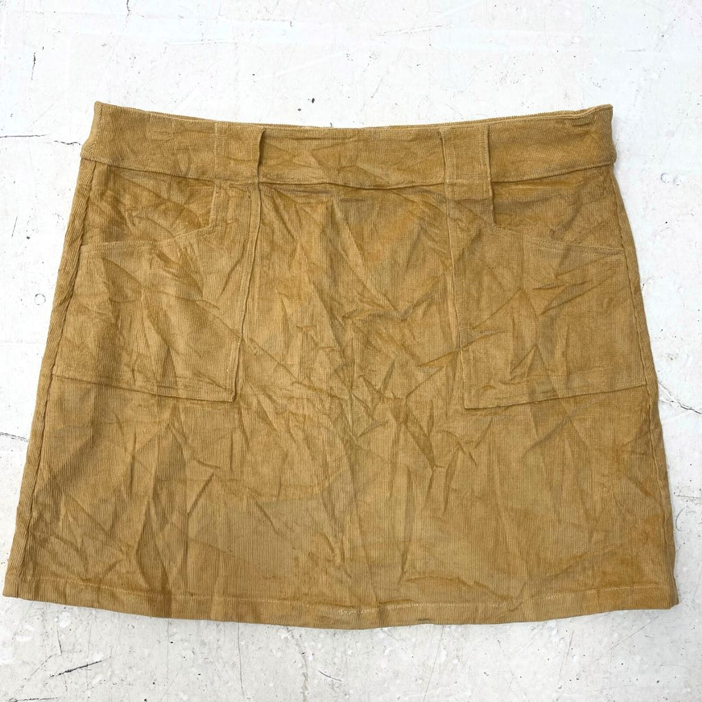 Tan Cord Skirt - VintageVera