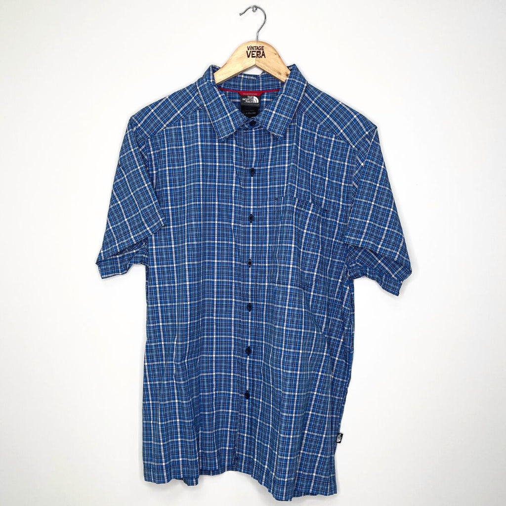 The North Face Blue Check Shirt - VintageVera