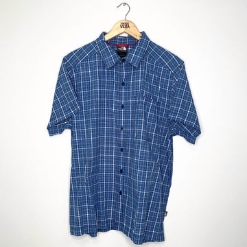 The North Face Blue Check Shirt - VintageVera