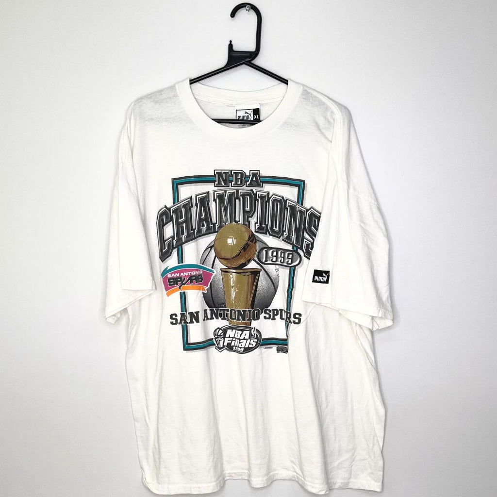 White Puma NBA Champions T-Shirt - VintageVera