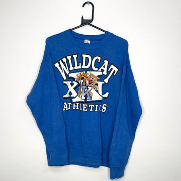 Wild Cat Blue Sweatshirt - VintageVera
