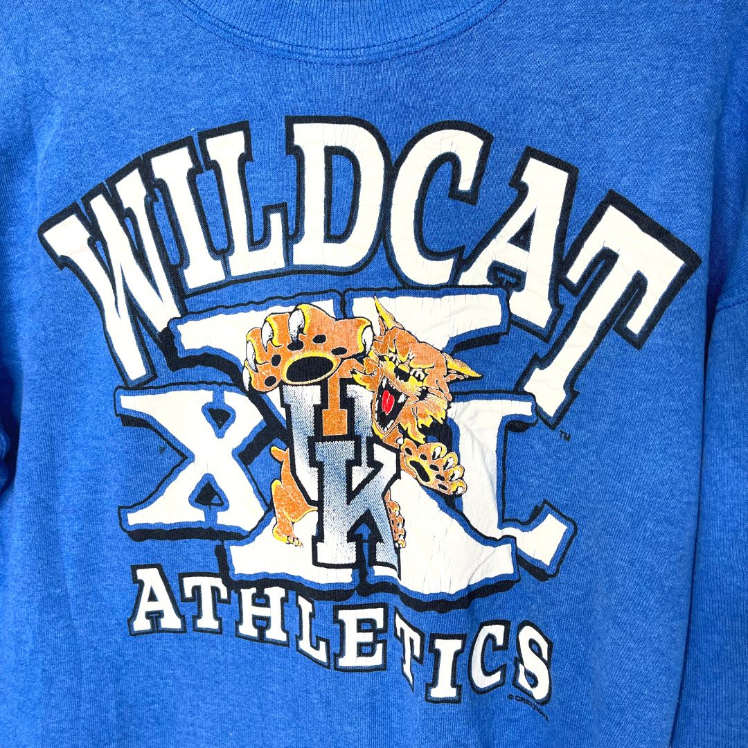Wild Cat Blue Sweatshirt - VintageVera
