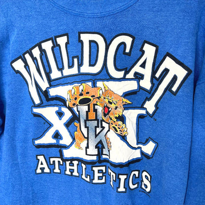 Wild Cat Blue Sweatshirt - VintageVera